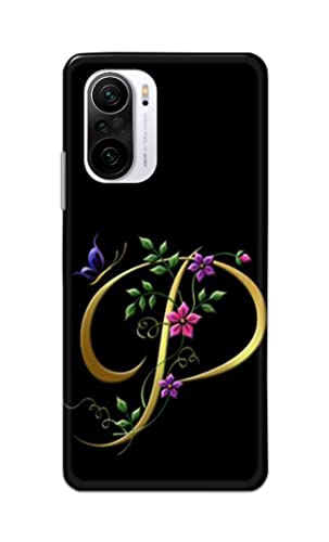Image of Printed Hard Back Cover Case for Mi 11x 5G | Mi 11x Pro 5G Back Cover (Alphabet P) -1803