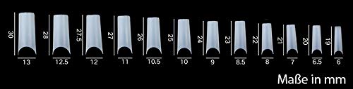 500 No-File Tunnel Tips Clear - Ultradünn für schöne Nägel - Nageltips für Verlängerung – Bild 8