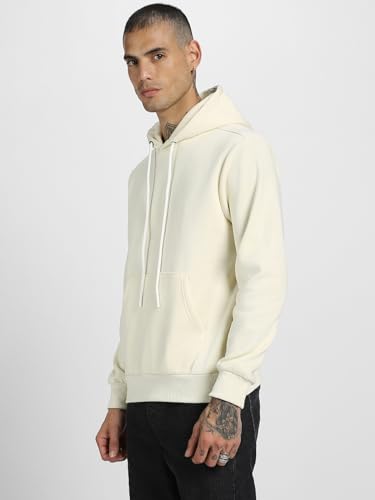 Image of Veirdo 280 GSM Cotton Fleece | Hooded Neck Full Sleeve | Regular Fit Sweatshirt | Solid Hoodie for Men | Sizes: S to 3XL