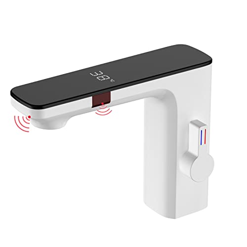 Grifo automático sensor QYYZTQY, acabado cromo de alta durabilidad para lavabo