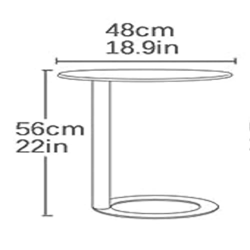 Mesa de sofá en forma de C para comer y trabajar cómodamente en espacios pequeños 3