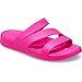 Crocs Women's Getaway Strappy Sandal, Pink Crush, 3 UK