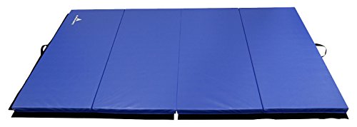 Alpha Mats Tri-Folding Gymnastics and Exercise Mat for Aerobics, Yoga, Martial Arts