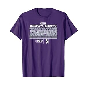 Northwestern Wildcats Big Ten Champs Women’s Lacrosse 2023 T-Shirt