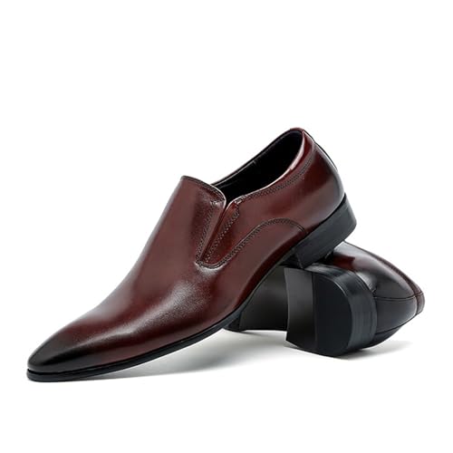 Men's Dress Shoes, Business Formal Pointy Slip-on Casual Loafers4