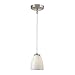 Elk Lighting PF1000/1-MR16-BN-WS Pendant Light, Chrome, White