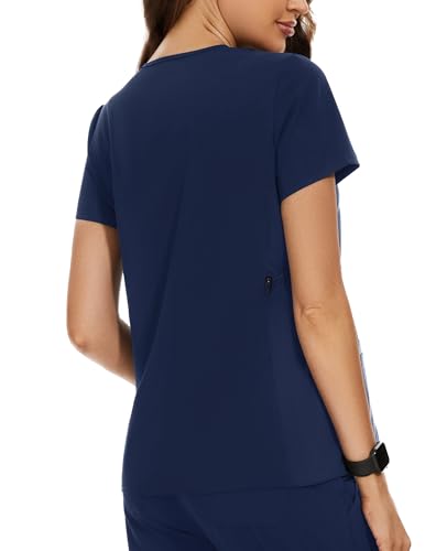 Image of PACBREEZE Women's Maternity Scrub Top /Shirt V-Neck Workwear Medical Pregnancy Scrub Clothes, S-XXL