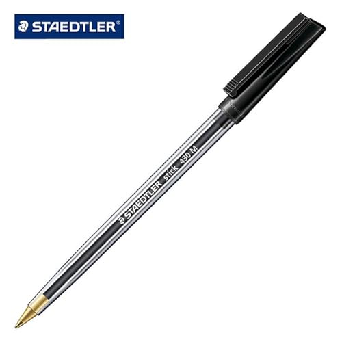 Staedtler 430 Stylos à Bille Moyenne Noir 10 Pièces pour Prise de Notes