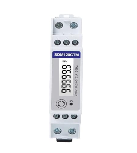 Compteur d'énergie SDM120CT connecté pour suivre la production de vos panneaux solaires sur rail DIN