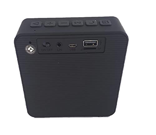 Radio Relógio Caixa De Som Bluetooth Display em Led Usb Micro Sd e P2 - Azul Claro