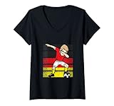 Photo Gallery donna dabbing soccer player | germania bandiera | calcio maglietta con collo a v Photo Gallery donna dabbing soccer player | germania bandiera | calcio maglietta con collo a v