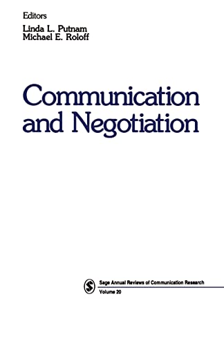 Communication and Negotiation (SAGE Series in Communication Research)