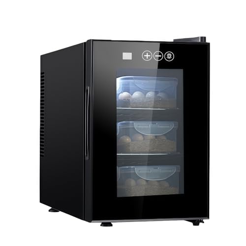 Aeroor爬虫類インキュベーター 爬虫類・両生類 孵化器 自動孵卵器 温度制御 冷却・加熱機能 飼育ボックス 専用孵卵器 静音 透明ドア インテリジェント 10〜40℃温度制御 LEDライト付き 亀/カメ/ヘビ/トカゲ/カメレオン/蛙/昆虫など適用 家庭