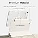 Dwopar Case for iPad Air 13 Inch M4/M3/M2 2026/2025/2024, iPad Pro 12.9 Inch 6th/5th Gen. 2022/2021 with Pencil Holder, Vertical Stand, Detachable Magnetic Trifold Stand Case,Auto Wake/Sleep, White