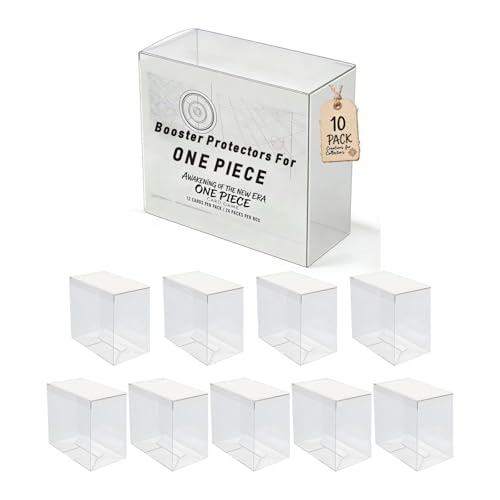 XLLHYLBD Booster Protectors for One Piece Card Game - ONE PIECE Booster Box English Case - Suits OP04 - OP016 Protector Case (10PCS)