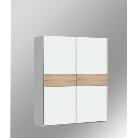 Forte Kleiderschrank Schwebetürenschrank Schiebetürenschrank ca. 150 cm breit in We Cover