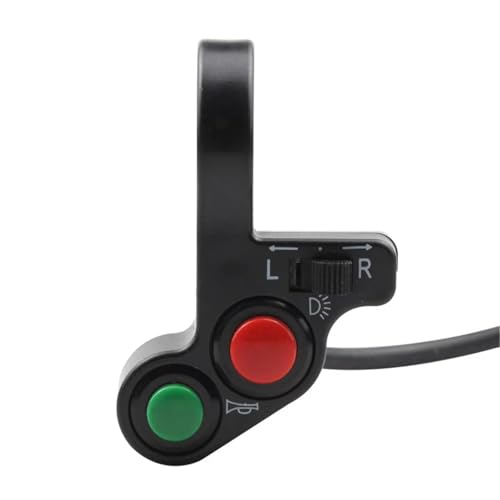 Interrupteur moto guidon universel avec bouton marche arrêt et clignotants