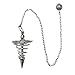 Amazing Gemstone Healing Metal Pendulums for Divination, Silver Spiral Coil Steel Copper Pendulum High Energy Pendulo de Bronce Pendulos de Mesa MP18