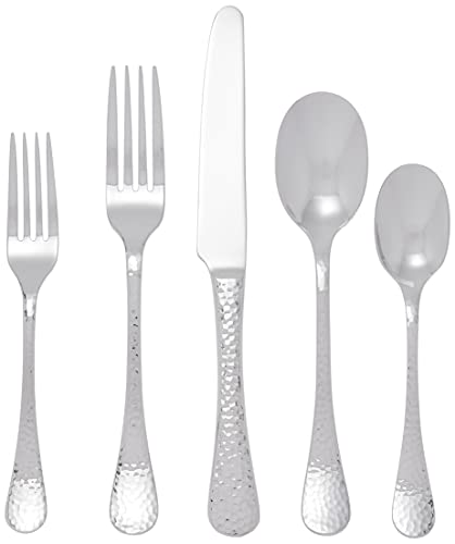 Ginkgo International Lafayette 42-Piece Stainless Steel Flatware Place Setting, Service for 8 Plus 2-Piece Hostess Set