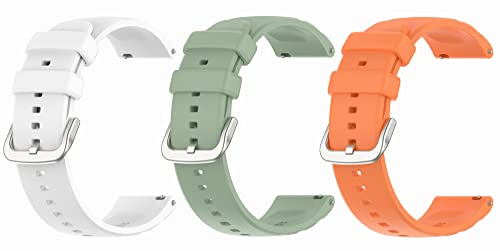 SHEAWA Amazfit GTR4�p�o���h �x���g 3�F�Z�b�g �����o���h �V���R�� �����x���g �ւ��o���h �X�|�[�c �A�N�Z�T���[ (�z���C�g+���C�g�O���[��+�I�����W)