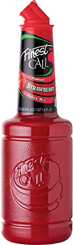 Finest Call Premium Strawberry Puree Drink Mix, 1 Liter Bottle (33.8 Fl Oz)
