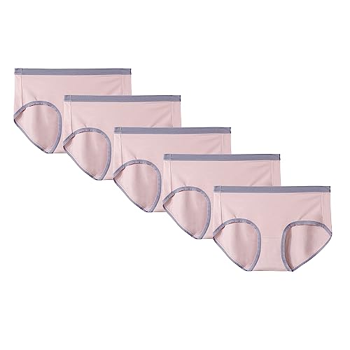 Sous-vêtement femme taille moyenne en modal élastique slip doux couleur rose
