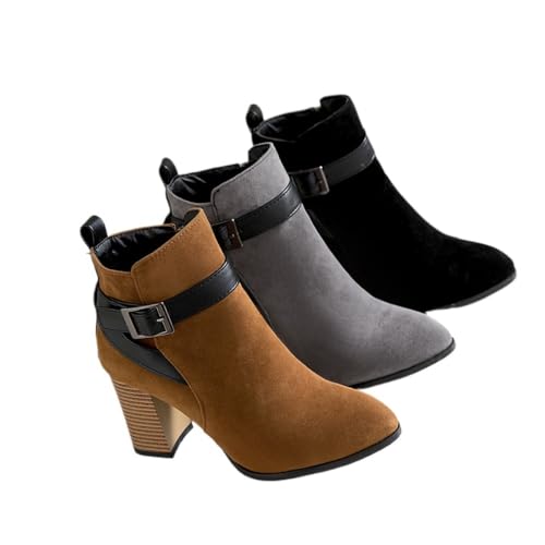 Rave Boots for Women Block Heels Cute Kawaii Goth Emo Grunge Western Cowgirls Comfy Casual Non Slip Walking Shoes Summer Festivals Daily Wear Outdoors Gifts