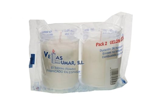 DRW Pack of 12 Clear White Candles, 36 Hour Burn Time