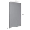 ATS Acoustics Sound Absorbing Acoustic Panel with Sona Fabric, NRC 1.0, Fire Rated, 24 x 36 x 2 (Blue Smoke)
