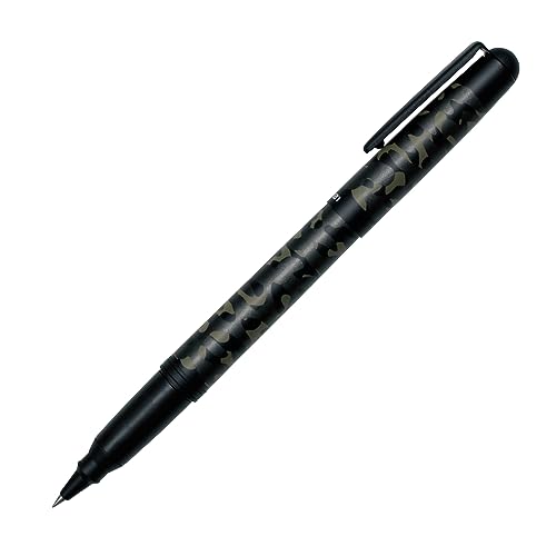 Image of OHTO CR01 Ceramic Roller Pen Camouflage Kaki with 0.7mm Blue Ink, Refillable Smooth Writing Pen with Ergonomic Grip, Durable Metal Body - Ideal for Professional & Students for Everyday [Without Box]