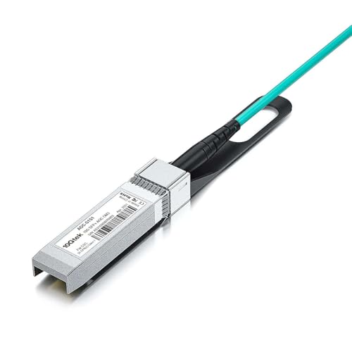 Image of 10G SFP+ AOC Cable - 10GbE SFP+ to SFP+ Active Optical Fiber Cable, OM3 MMF Direct-Attach Fiber Assemblies with SFP+ connectors for Cisco SFP-10G-AOC20M, Ubiquiti UniFi, Supermicro, 20-Meter, 2-Pack