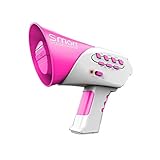 STOBOK Sprachwechsler Horn Spielzeug Multi Noisemakers Megaphon mit 7 Verschiedenen Sprachmodifikatoren Kinder Trick Streich Spielzeug Partei Liefert Rosa ohne Batterie