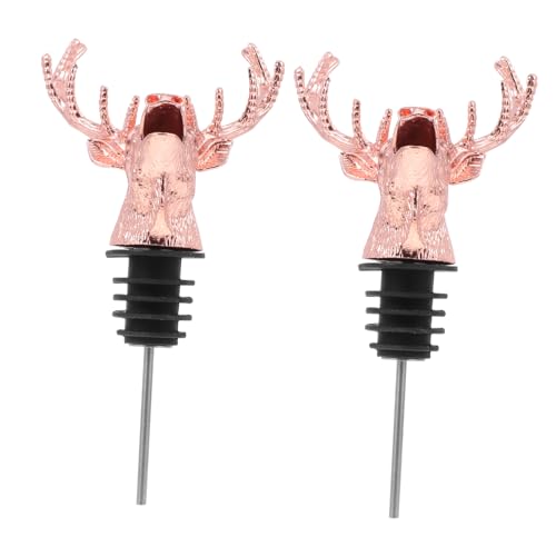 Cabilock 2 Piezas Tapones de Vino Decorativos Vertedor de Accesorios para Vino Fáciles de Usar y Limpiar