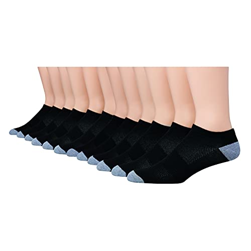 Image of Hanes Men's Socks, Active Cool X-temp Lightweight Moisture-wicking Cushioned Ankle, Crew and No Show, 12 and 14 Pair Packs