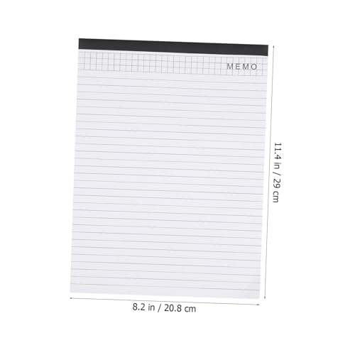 Bloc-notes A4 DOITOOL 25 feuilles détachables lot de 5 pour bureau