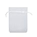 Halulu 100pcs White Sheer Organza Bags 3.5