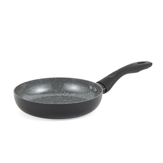 Progress Marble Ceramic 20 cm Koekenpan – PFAS-vrij, anti-aanbak Omelet-/Eierpan met Metallic Marble Keramische Coating, Geschikt voor Inductiekookplaat, Lichtgewicht Geperst Aluminium Kookgerei