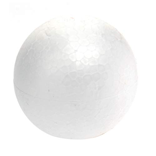 PRETYZOOM 10pcs 4cm Craft Foam Balls White Polystyrene Smooth Round Ball for Arts and Crafts Round Foam Balls for Drawing School Project Christmas Holiday Party DIY Ornament - Image 3