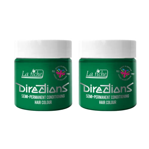 La Riche Directions Semipermanente Haarfarbe 100 ml Dose 2er-Pack (Apple Green)