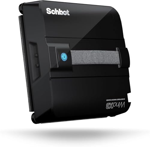 Schbot Wind X3 Robot Limpiacristales con Spray Automático - Limpiacristales Electrico Anticaídas para Espejos y Superficies Lisas, Limpia Cristales Ventanas Eficazmente sin Dejar Marcas