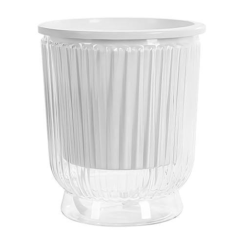 Macetas autorriego - Maceta de drenaje hidropónica transparente profesional premium macetas suculentas con orificios de drenaje para balcón sala de estar dormitorio interior exterior sistema
