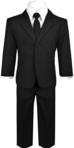 Black n Bianco Boys Suit with Tie for Toddlers and Infants2