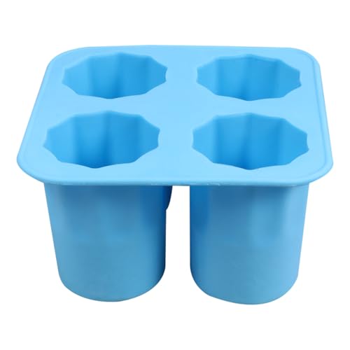 Alasum Molde de Silicona Azul Forma de Taza para Cubitos de Seguro y Fácil de Limpiar, Adecuado para y Fiestas en Verano