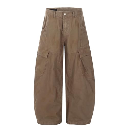 Baggy Jeans Men Vintage Casual Barrel Jeans Men Oversize Loose Fit Wide Leg Denim Pants Streetwear for Skater Hip Pop