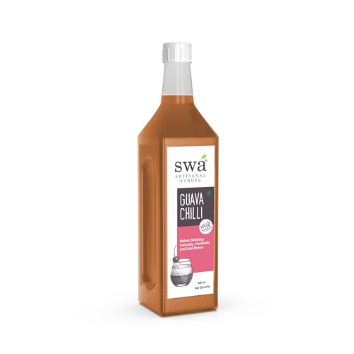 Image of Swa Artisanal Ready To Mix Flavored Mocktail and Cocktail Syrup (Guava Chilli)
