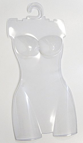 Henta Plastic Body Forms | Clothing Retail Store Mannequin (Clear, Torso, Female, Woman, Set of 10)