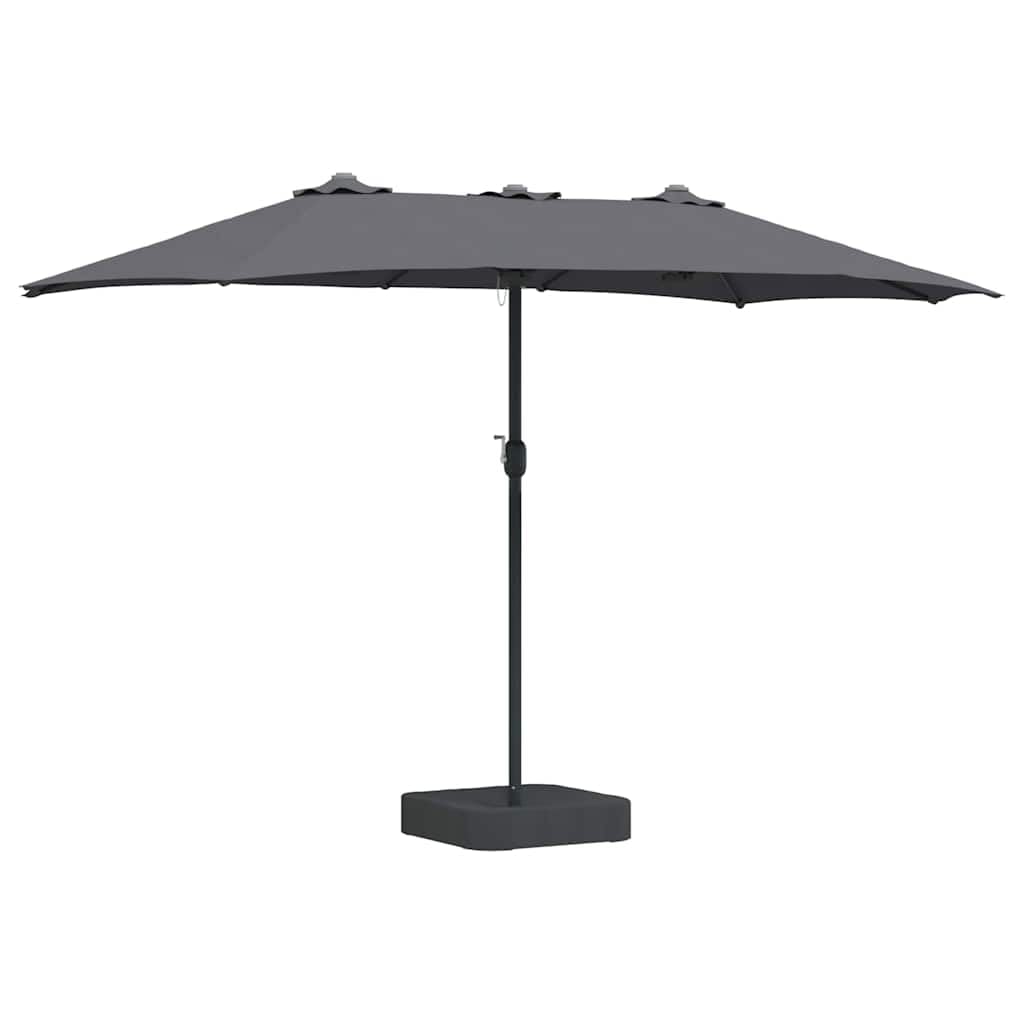 Parasol ogrodowy piaskowy 385 x 209 x 244 cm