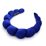 Uchyius Fashion Headbands for Women Padded Fabric Hair Bands Wide Velvet Non Slip Headband Hair Accessories for Women Girls (Royal Blue)