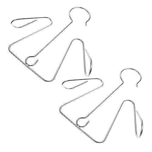 JECOMPRIS 2sets Stainless Steel Shoe Display Rack Multi Functional Hanging Organizer for Space Saving Storage of All Shoe Types Resistant Design for Apartments 2pcs*2