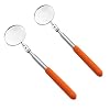 2 Stuks Telescopische Inspectiespiegel, Ronde Inspectiespiegel, Uitschuifbaar Telescoopspiegelgereedschap, 50 mm…
